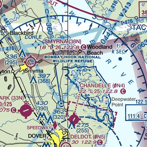 FAA VFR chart of Pasture Point, DE