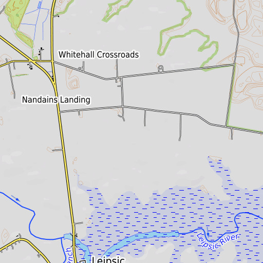 OpenTopoMap map of Raymond Neck, DE