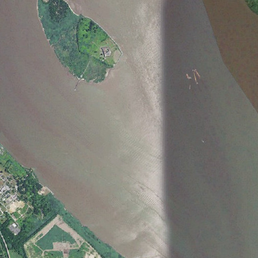 Aerial imagery of Pea Patch Shoal, DE
