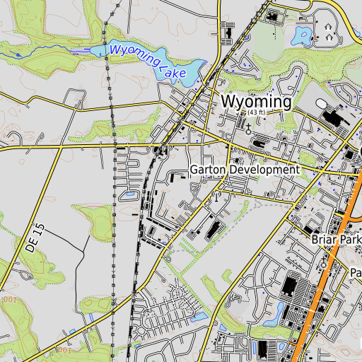 OpenTopoMap map of Garton Development, DE