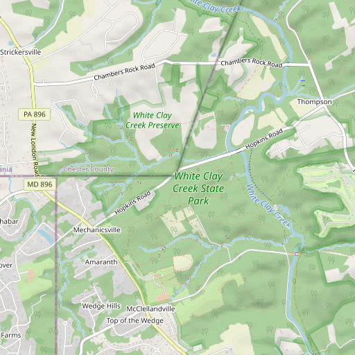 OpenStreetMap map of Arc Corner, DE