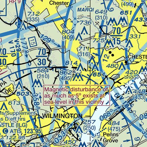 FAA VFR chart of Devon, DE