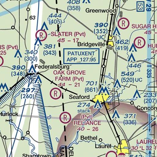 FAA VFR chart of Blocksom School, DE