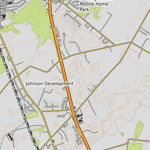 OpenTopoMap map of WECY-AM (Seaford), DE