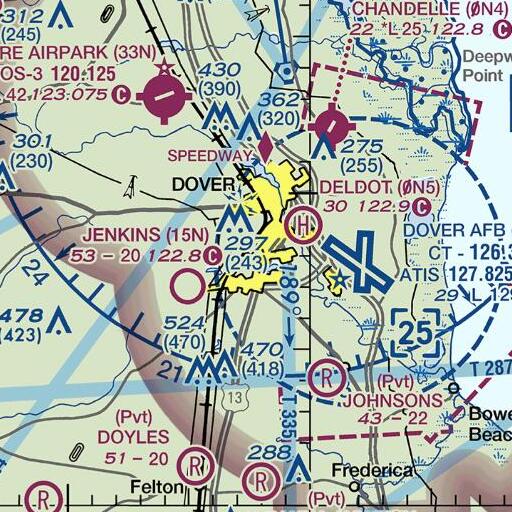FAA VFR chart of Mayfair, DE