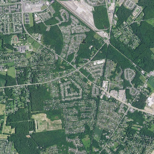 Aerial imagery of Wrange Hill Estates, DE