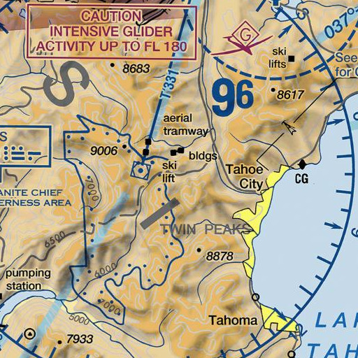 FAA VFR chart of Alpine Meadows, CA