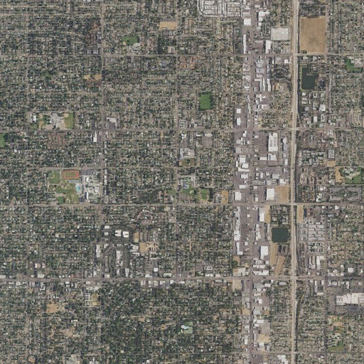Aerial imagery of Baird Middle School, CA