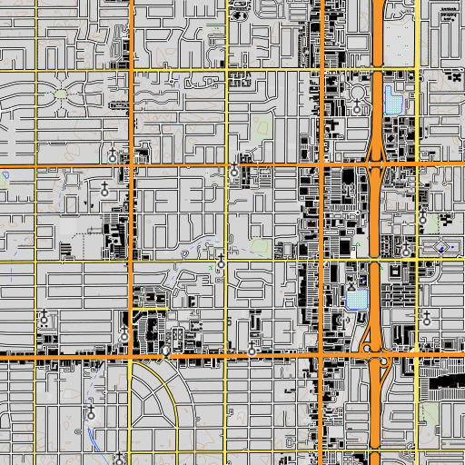 OpenTopoMap map of Baird Middle School, CA