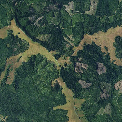Aerial imagery of Bald Hills, CA