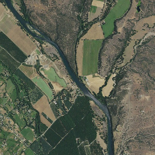 Aerial imagery of Bear Creek, CA