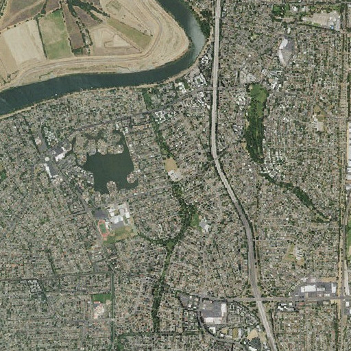Aerial imagery of Bear Flag Elementary School, CA