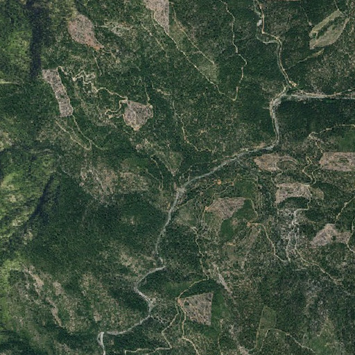 Aerial imagery of Bear Flat, CA