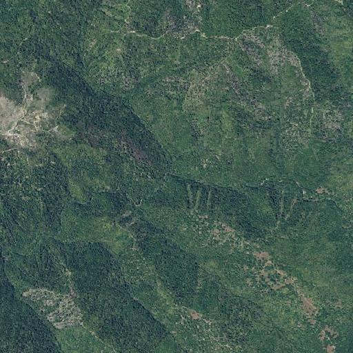 Aerial imagery of Bee Tree Creek, CA