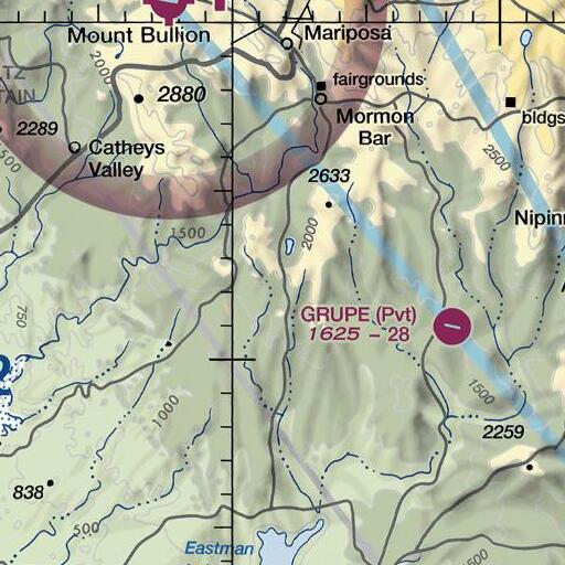 FAA VFR chart of Ben Hur School, CA