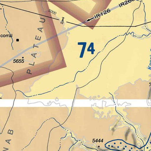 FAA VFR chart of Bulrush Wash, AZ