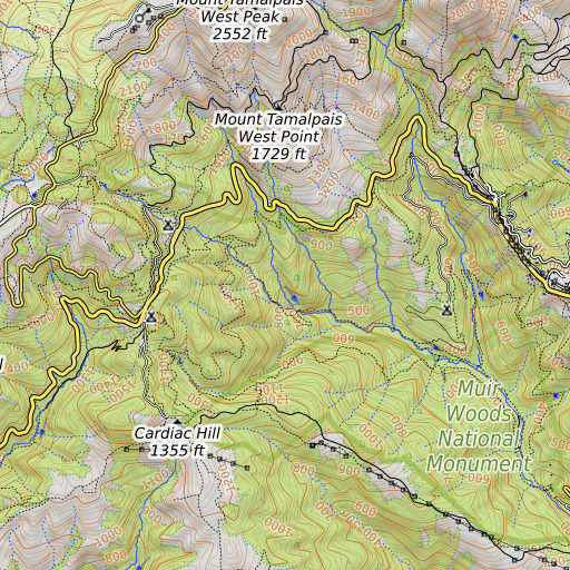OpenTopoMap map of Bootjack Creek, CA