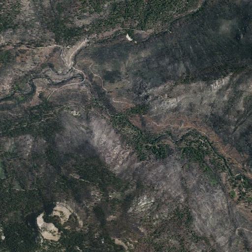 Aerial imagery of Boulder Flat, CA
