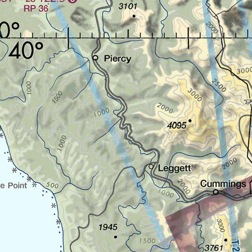 FAA VFR chart of Bridges Creek, CA