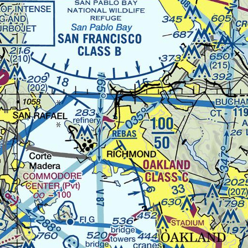 FAA VFR chart of Broadway School, CA