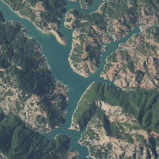 Aerial imagery of Brush Creek, CA
