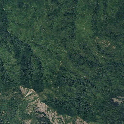 Aerial imagery of Brushy Mountain, CA