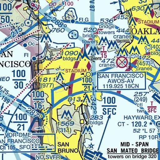 FAA VFR chart of Bryant Elementary School, CA