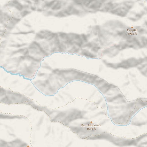 OpenStreetMap map of Bull Flat, CA