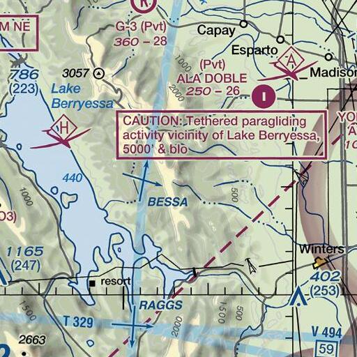 FAA VFR chart of Bull Spring, CA