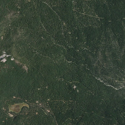 Aerial imagery of Bunchgrass Campground, CA