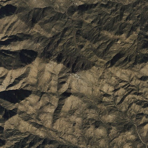 Aerial imagery of Burch Peak, AZ