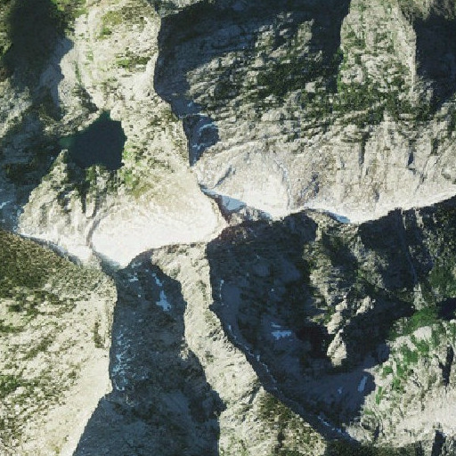 Aerial imagery of Caesar Peak, CA