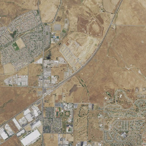 Aerial imagery of Center School, CA