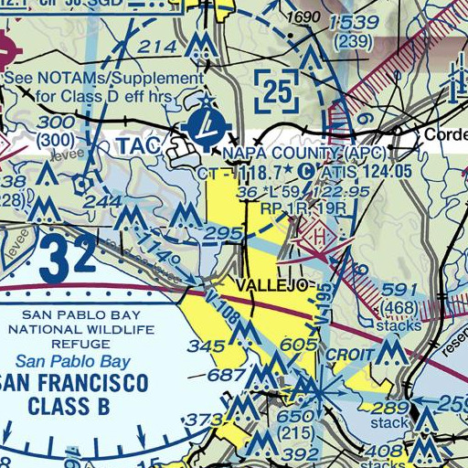 FAA VFR chart of Dan Mini Elementary School, CA