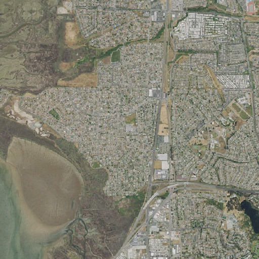Aerial imagery of Dan Mini Elementary School, CA