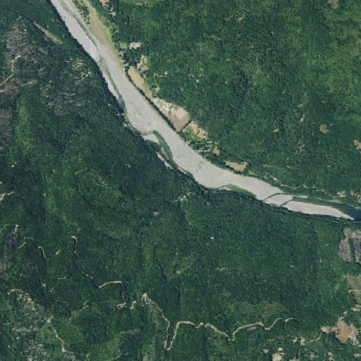 Aerial imagery of Devils Elbow, CA