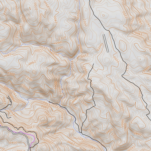 OpenTopoMap map of Eagle Rock, CA
