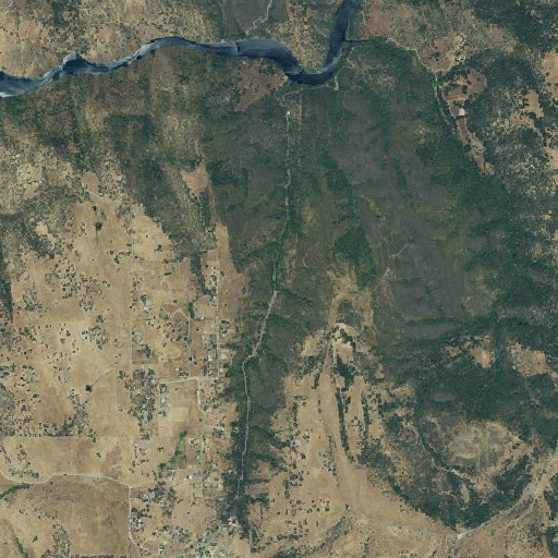 Aerial imagery of Gwin Mine, CA