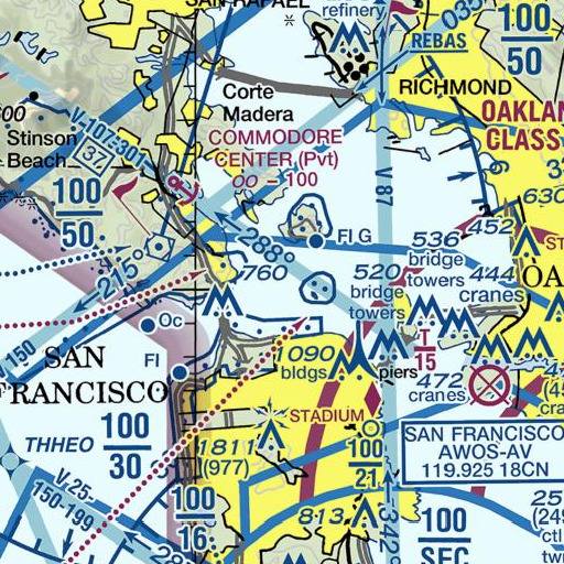 FAA VFR chart of Harding Rock, CA