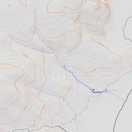 OpenTopoMap map of Harrison Spring, CA