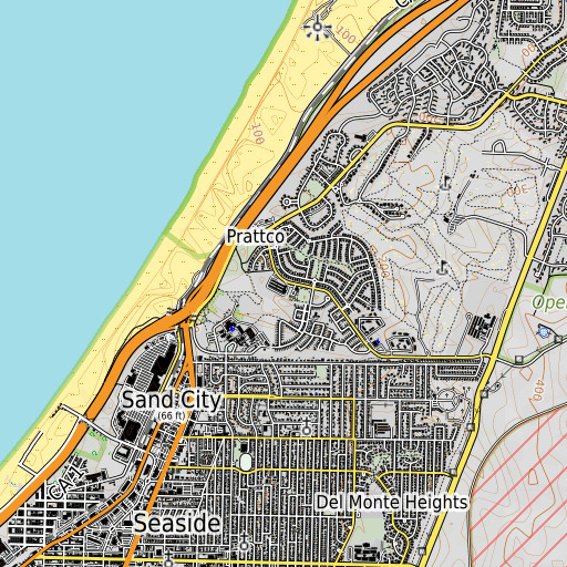 OpenTopoMap map of Hayes Elementary School, CA