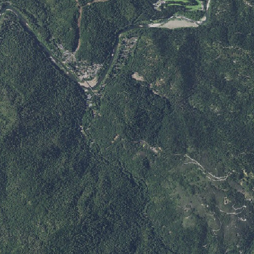 Aerial imagery of Mount Heller, CA