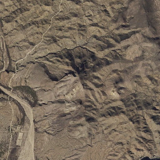 Aerial imagery of Burro Peak, AZ