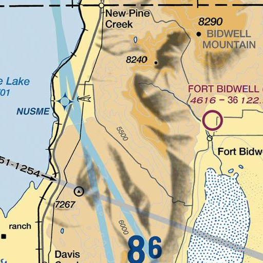 FAA VFR chart of Howard Flat, CA
