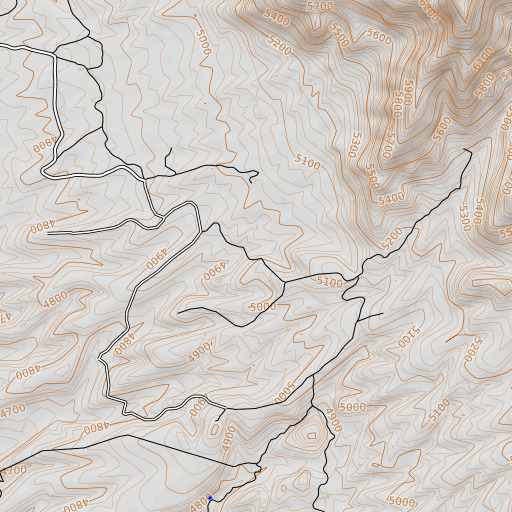 OpenTopoMap map of Mine Windmill, AZ