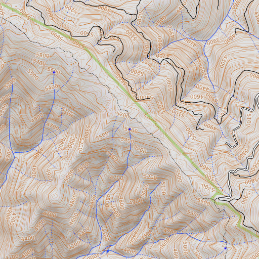 OpenTopoMap map of Iron Spring, CA