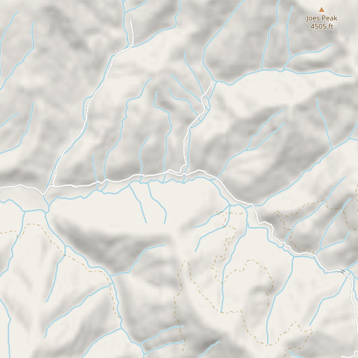 OpenStreetMap map of Joseph Creek, CA