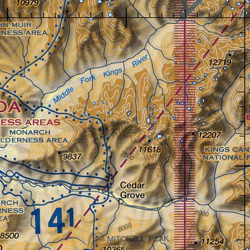 FAA VFR chart of Kennedy Mountain, CA
