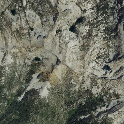 Aerial imagery of Kennedy Mountain, CA