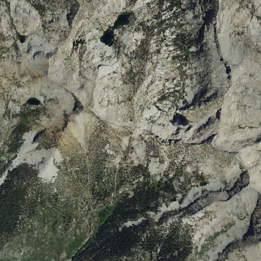 Aerial imagery of Kennedy Pass, CA